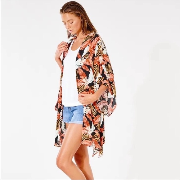 ☀️RIP CURL☀️ NAMOTU KIMONO COVER UP - Picture 3 of 13